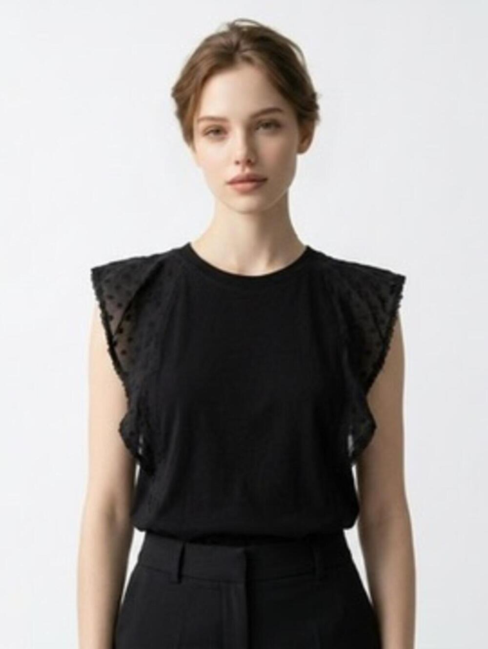 Heartloom Size S Greta Top T- Shirt Lace Eyelet - Picture 1 of 8